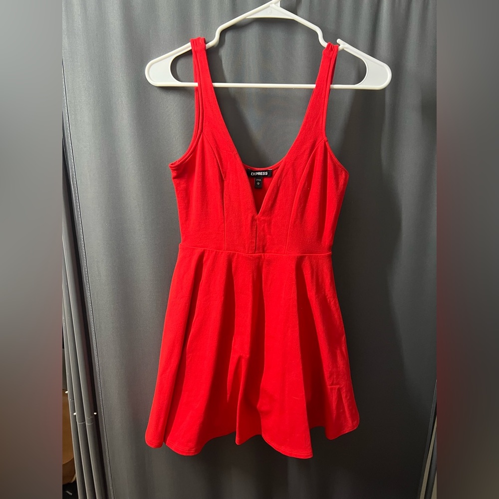 Express red romper/dress
